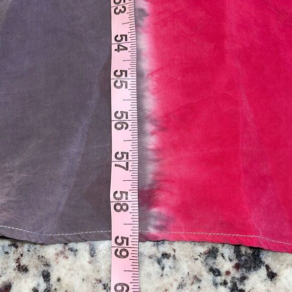 C&C California Tank Maxi Dress Size M Medium Sleeveless Shift Tie Dye In Ruby - Picture 10 of 10